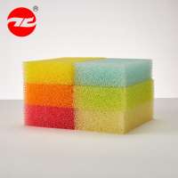 Heavy duty kitchen scrub clean cellulose sponge with nylon scourer